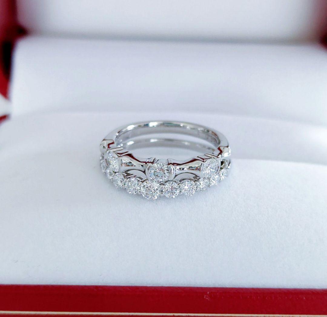 平和堂貿易 クイーンジュエリー Pt950 極上美 ダイヤモンドリング