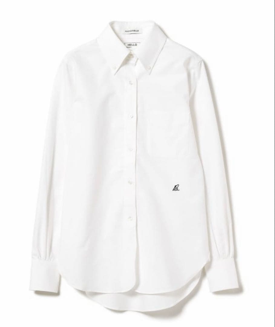 マディソンブルー シャツ　ブラウス　長袖　白 オックス生地 エッセンシャル