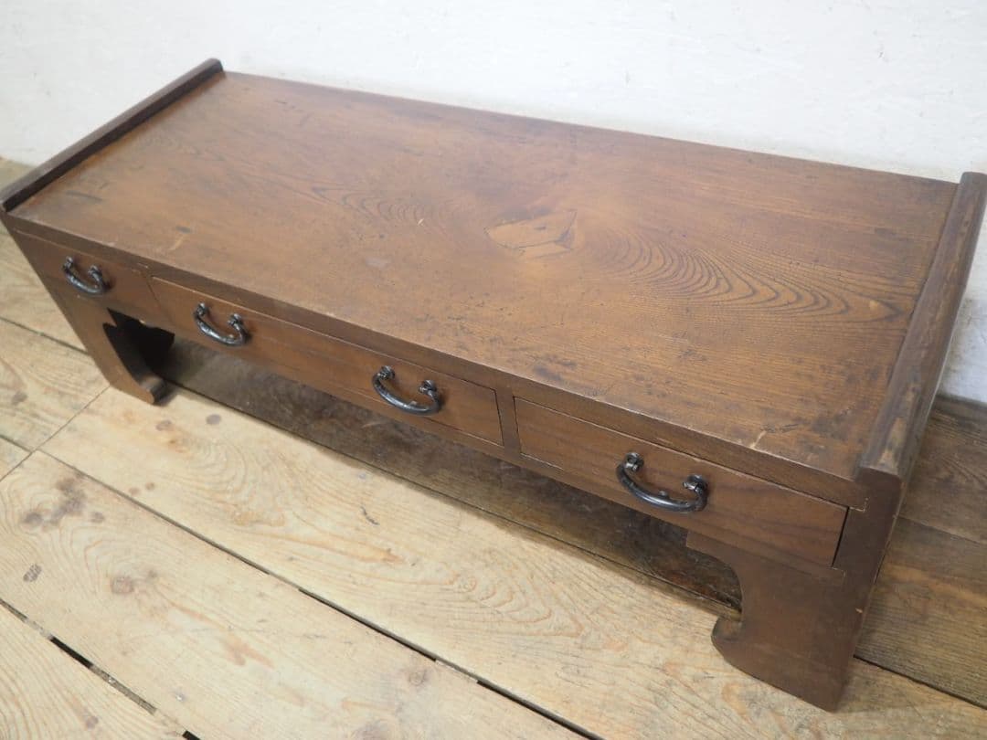 1199 アンティーク　文机　ローテーブル　座卓　ちゃぶ台 レトロ　展示台　花台