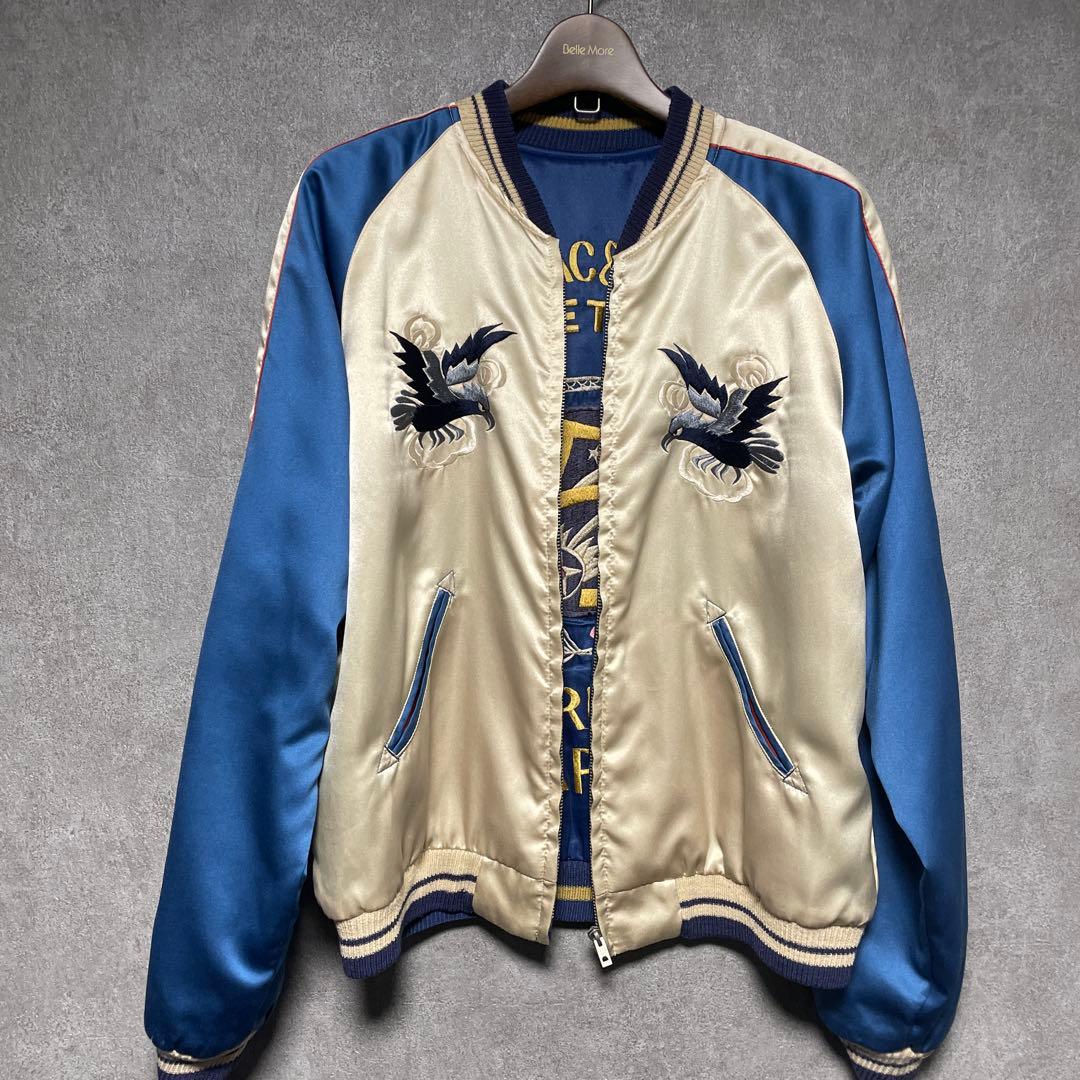 【極美品】テーラー東洋 M18333 奥尻島 黒虎 紺虎 スカジャン スーベニア