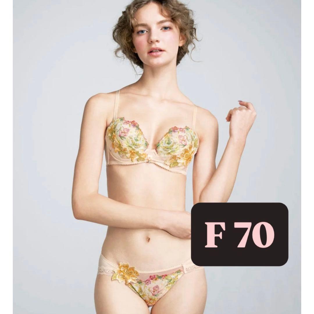 ワコール Salute ブラジャー ショーツ ３点セット Fカップ