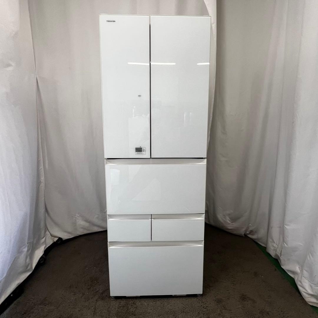 121 ❤️　冷蔵庫　大型　500ℓ　東芝　フレンチドア　白　安い　中古　設置無料