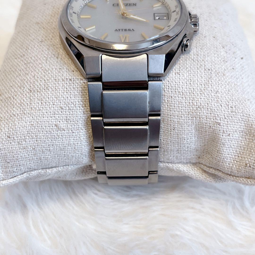 【美品】 シチズン アテッサ エコドライブ メンズ腕時計 CB1120-50C