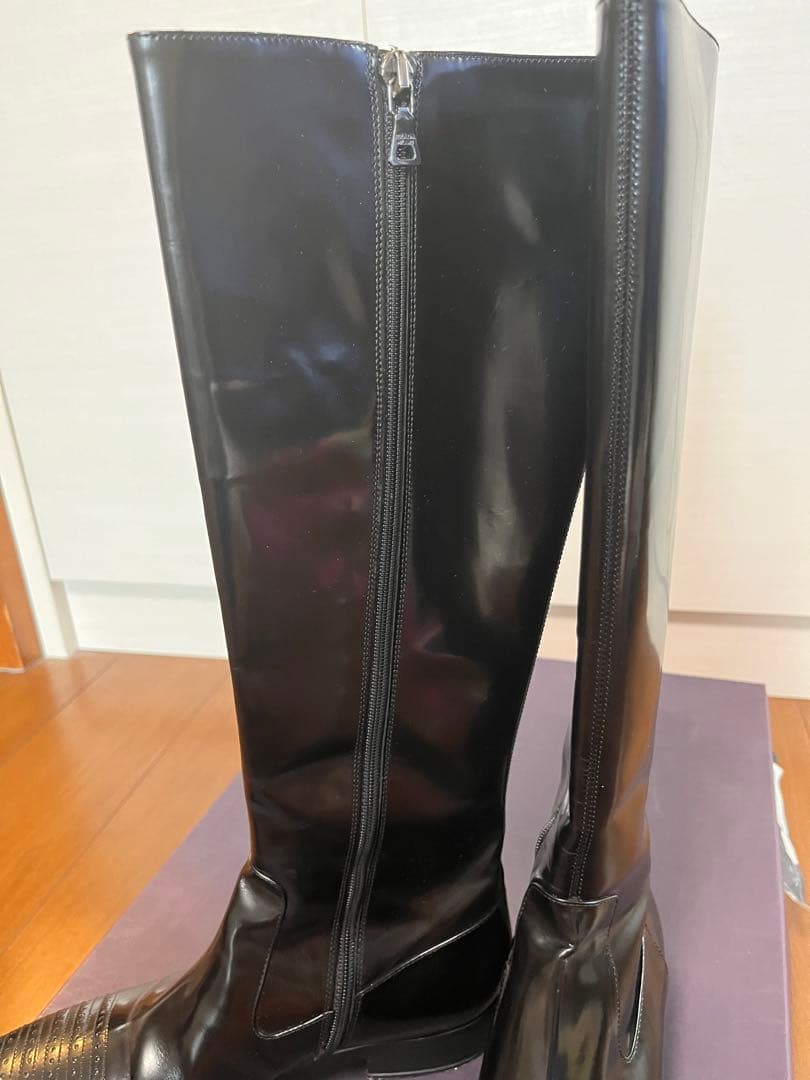 美品　プラダ　ブラックブーツ　ヴィンテージ