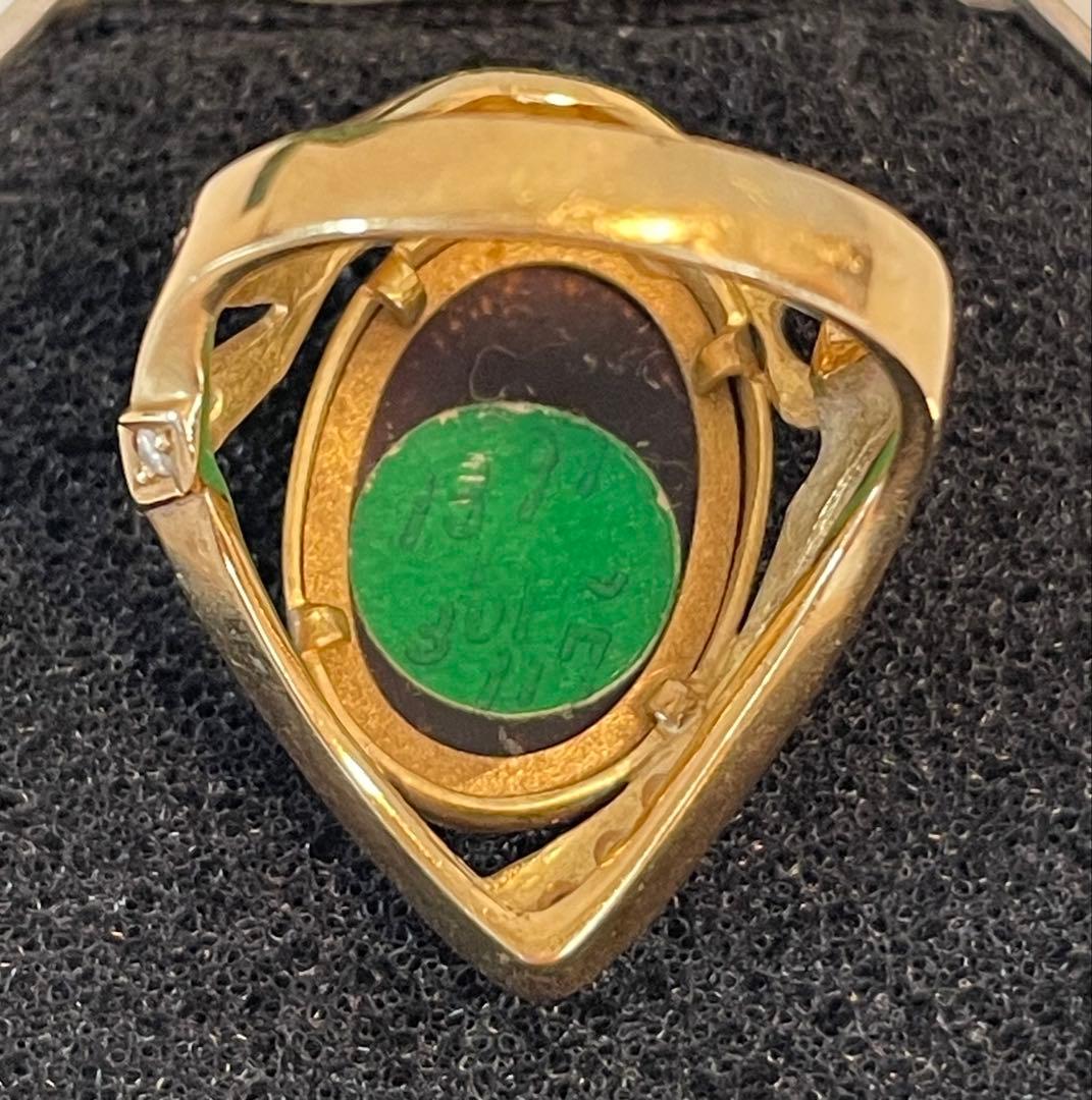 < 専用 > 梶光夫 MITSUO KAJI K18 エマーユ リング 指輪