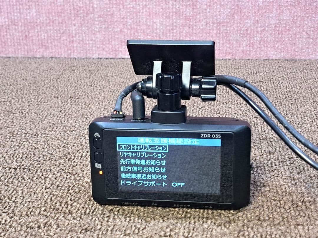 配線新品・駐車監視◆コムテック前後ドライブレコーダー ZDR 035 ★動作良好