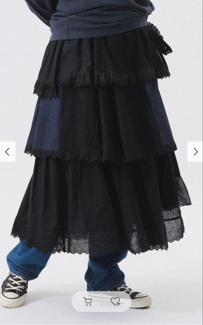 【25AW】【完売】BEAMS BOY TORI-TO / ティアード スカート