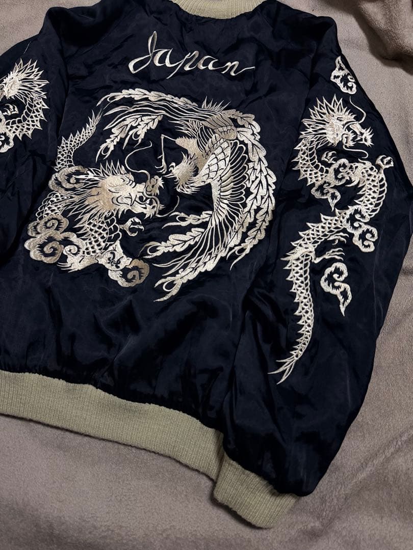 ２面用 CROPPED HEADS 龍 日本限定 スカジャン vintage