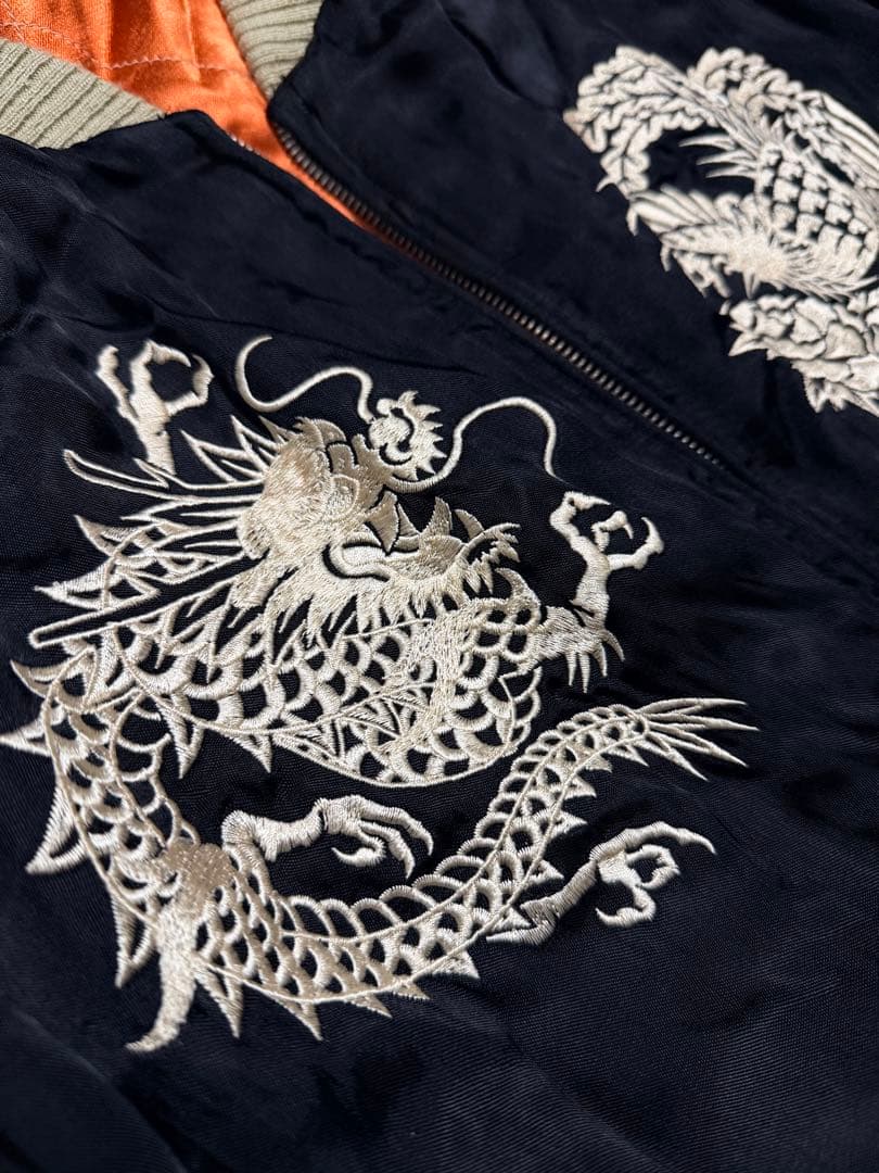 ２面用 CROPPED HEADS 龍 日本限定 スカジャン vintage