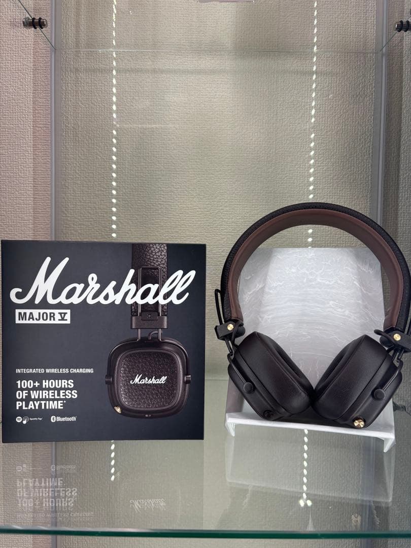Marshall ワイヤレスオンイヤーヘッドホン Major V ブラウン