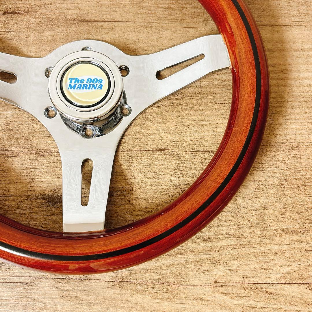 ウッドハンドル　ウッドステアリング　小径　29Φ USDM 旧車　アメリカン