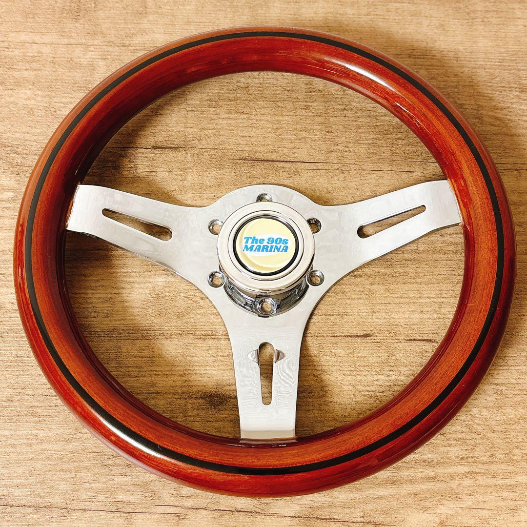 ウッドハンドル　ウッドステアリング　小径　29Φ USDM 旧車　アメリカン