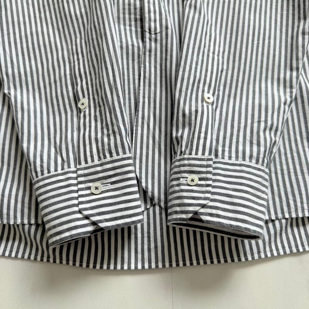 TICCA ティッカ　バンドカラー　ストライプ シャツ　オーバーサイズ　コットン