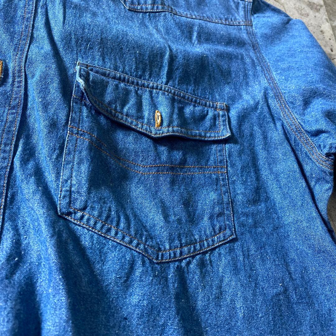 Stone  デニムシャツ インディゴブルー 長袖シャツ アーカイブ