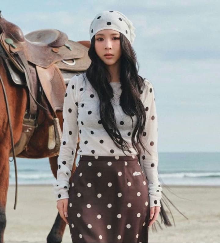 未開封★MICHIXSLY★DOTS KNITトップス★ホワイト