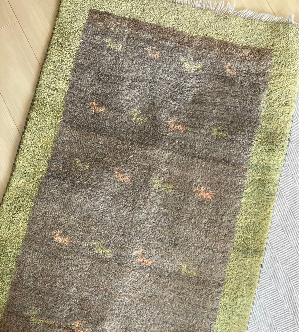みこさんギャベ✳︎ペルシャ絨毯　イラン　ギャッベ　ラグ 121×76 cm