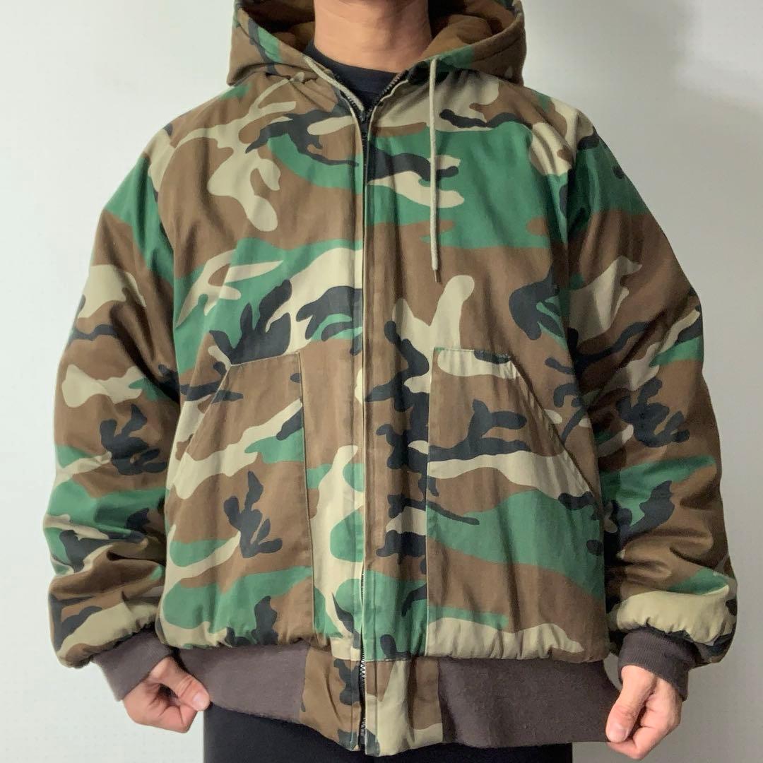 90s Rothco アクティブジャケット 迷彩 ミリタリー 軍物 中綿パーカー