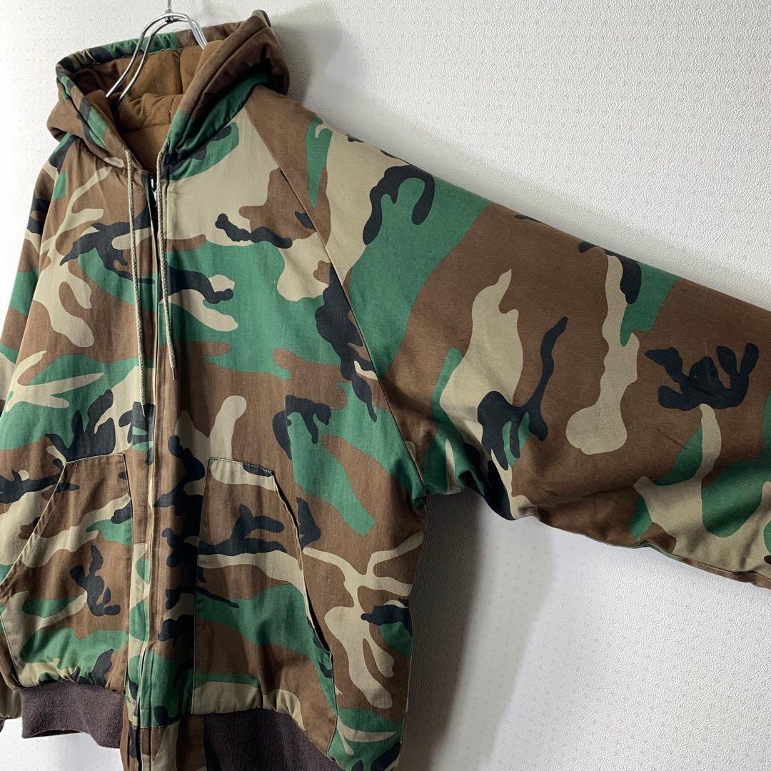 90s Rothco アクティブジャケット 迷彩 ミリタリー 軍物 中綿パーカー