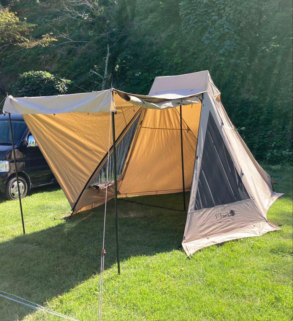 UJack、TC(ポリコットン) ワンポールテント　サーペントTC サンドカラー
