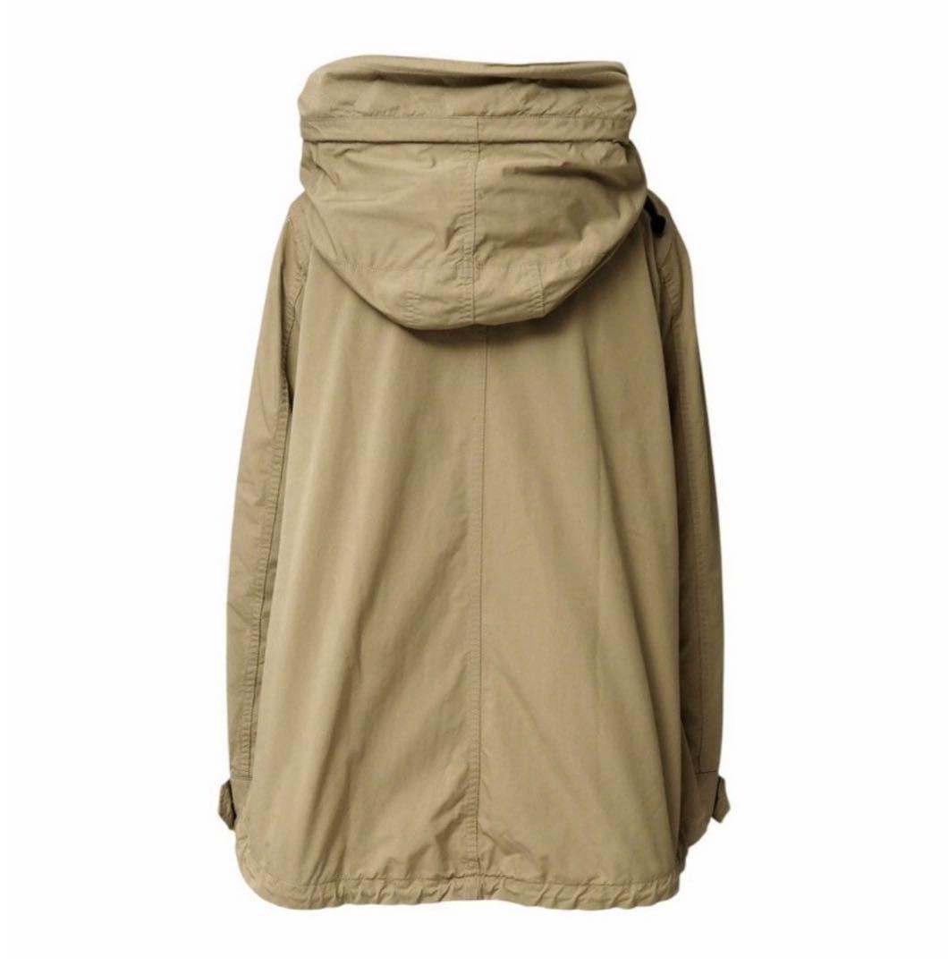 ▪️ザ・リラクス ショートモッズコート 長袖 フード カーキ系 サイズ38