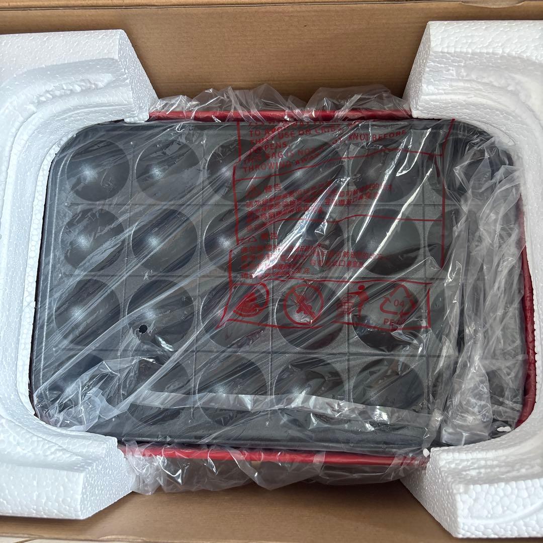 BRUNO ホットプレート レッド たこ焼きプレート付き