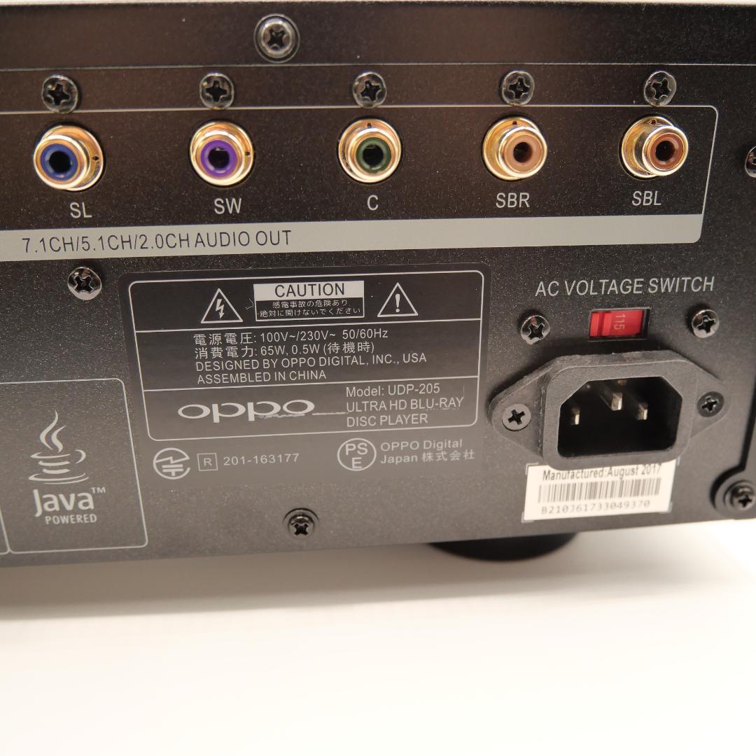 【美品】OPPO UDP-205 ブルーレイディスクプレーヤー オッポ 元箱付