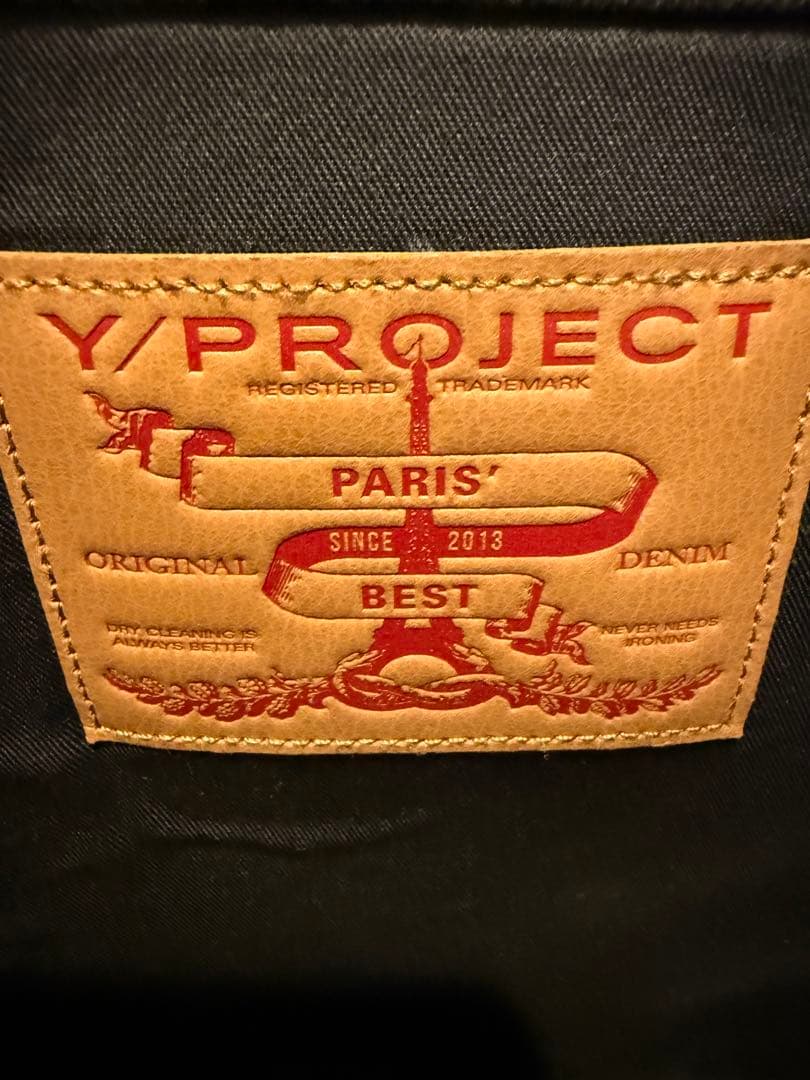 Y/PROJECT ブラックデニムトートバッグ