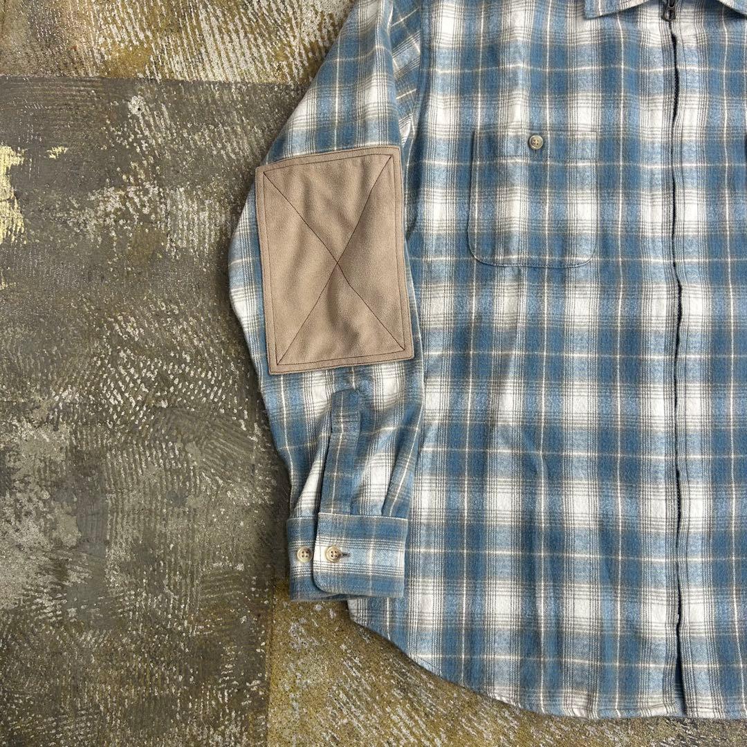 PABLO VINCI Ombre check zip shirt サイズM