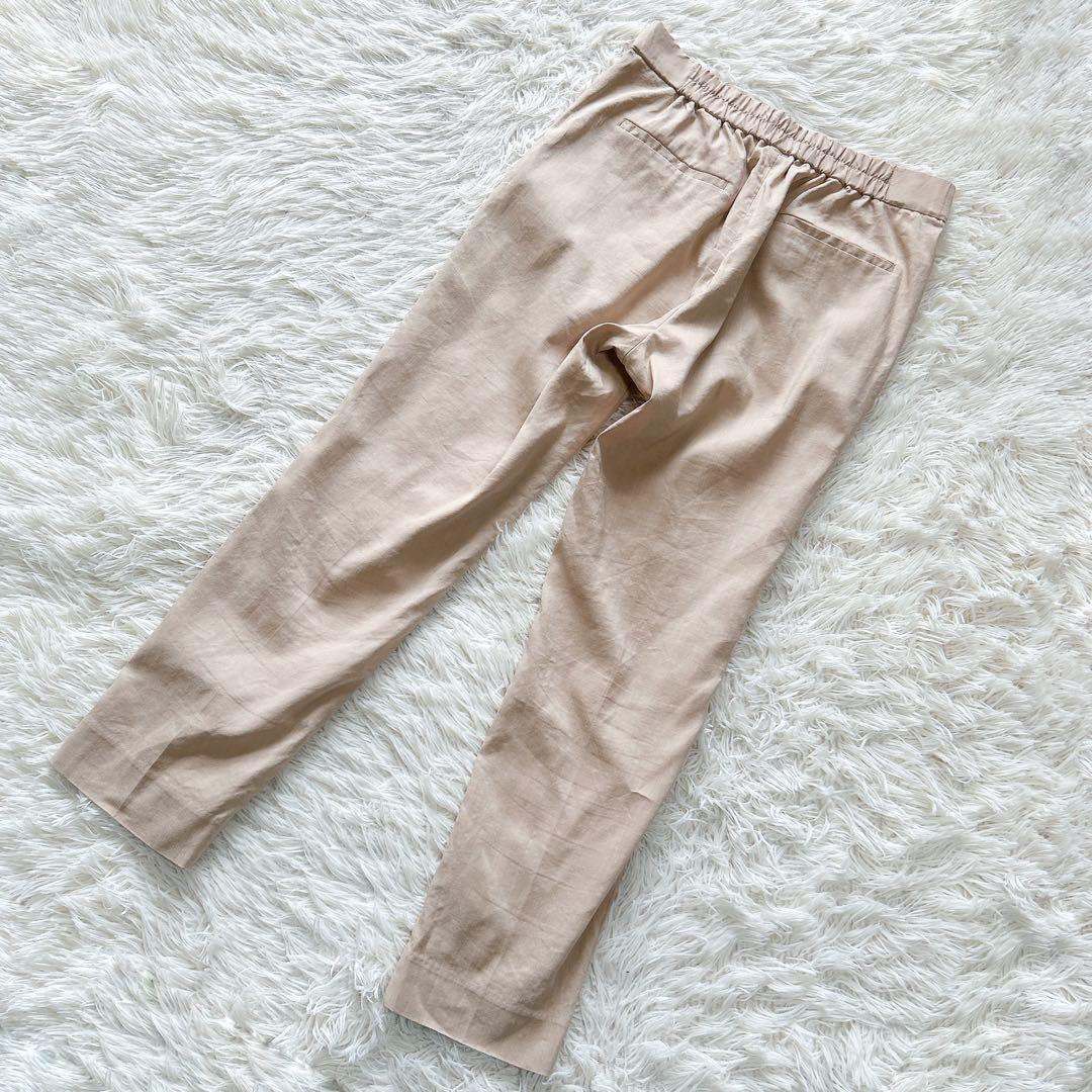 【美品】PLST　リネンブレンドパンツセットアップ　洗える　超ストレッチ　M　L