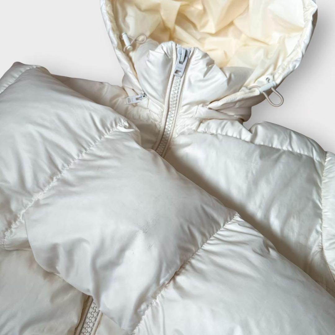 COACH コーチ ダウン ショート丈 ホワイト 総柄 ロゴ金具 M