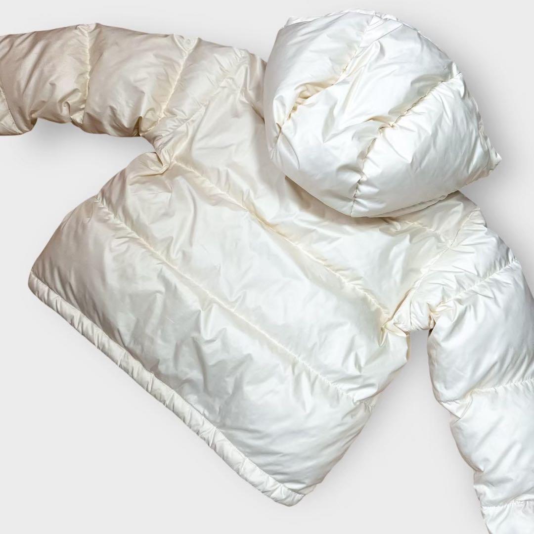 COACH コーチ ダウン ショート丈 ホワイト 総柄 ロゴ金具 M