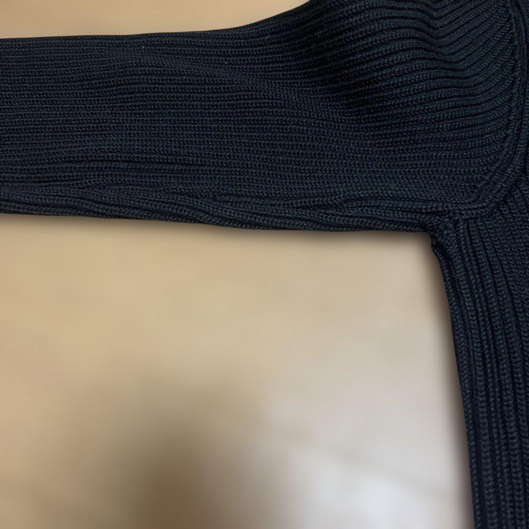 Y*読様 ほぼ新品 マルタン マルジェラ ⑭ドライバーズニット M 黒 スタッフ