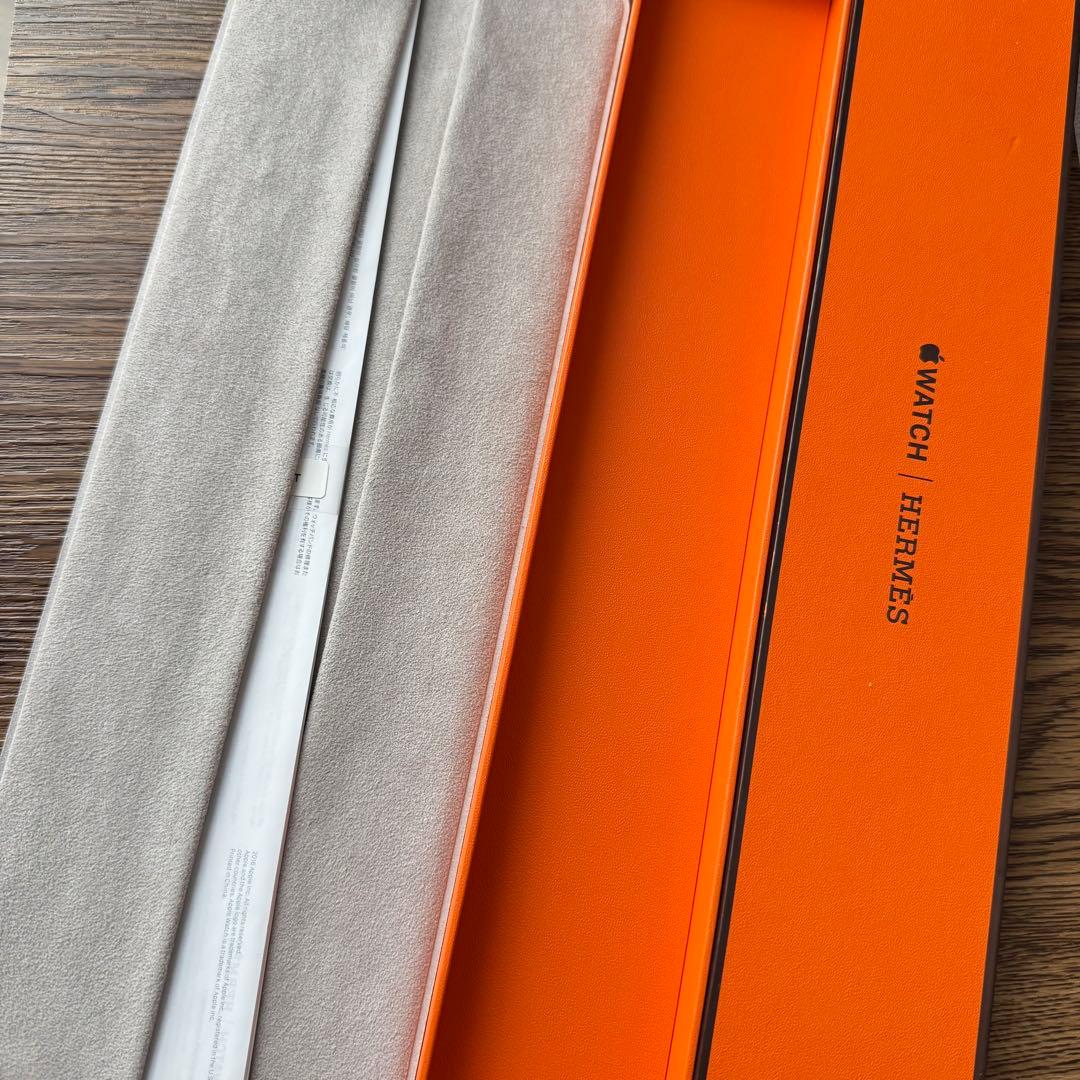 2489 Apple Watch エルメス　ブラウン　ドゥブルトゥール　二重