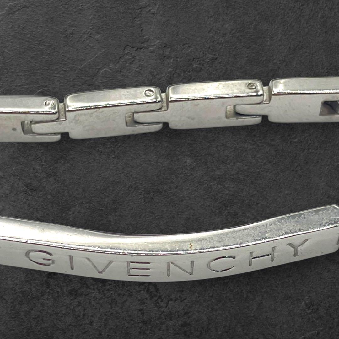 GIVENCHY ジバンシィ ロゴ プレート ブレスレット シルバー 415