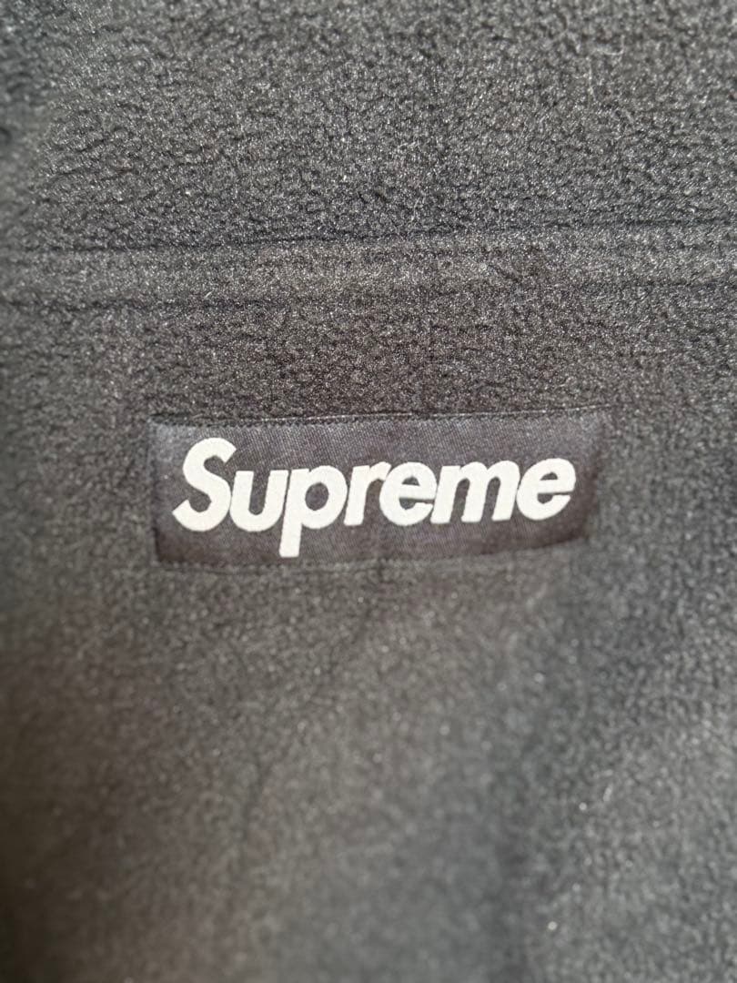 Supreme polartec フリース パーカー サイズM　ブラック
