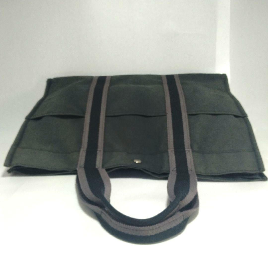 エルメス HERMES フールトゥ GM キャンバス トートバッグ ブラック 黒
