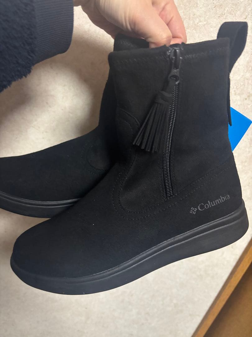 Columbia ブラック タッセルブーツ