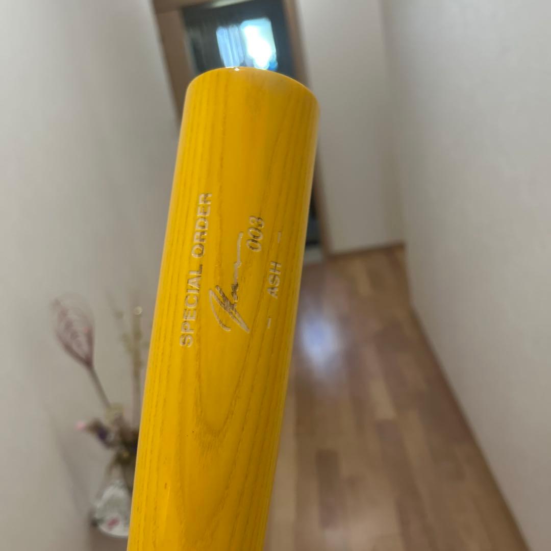 特別注文 アッシュ製バット イエロー