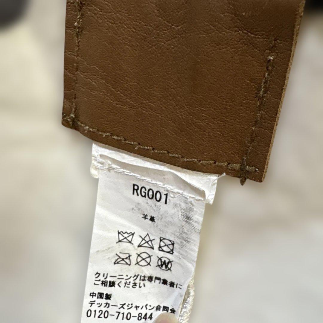 【クリーニング済】UGG シープスキン エリアラグ ダブル　グレー