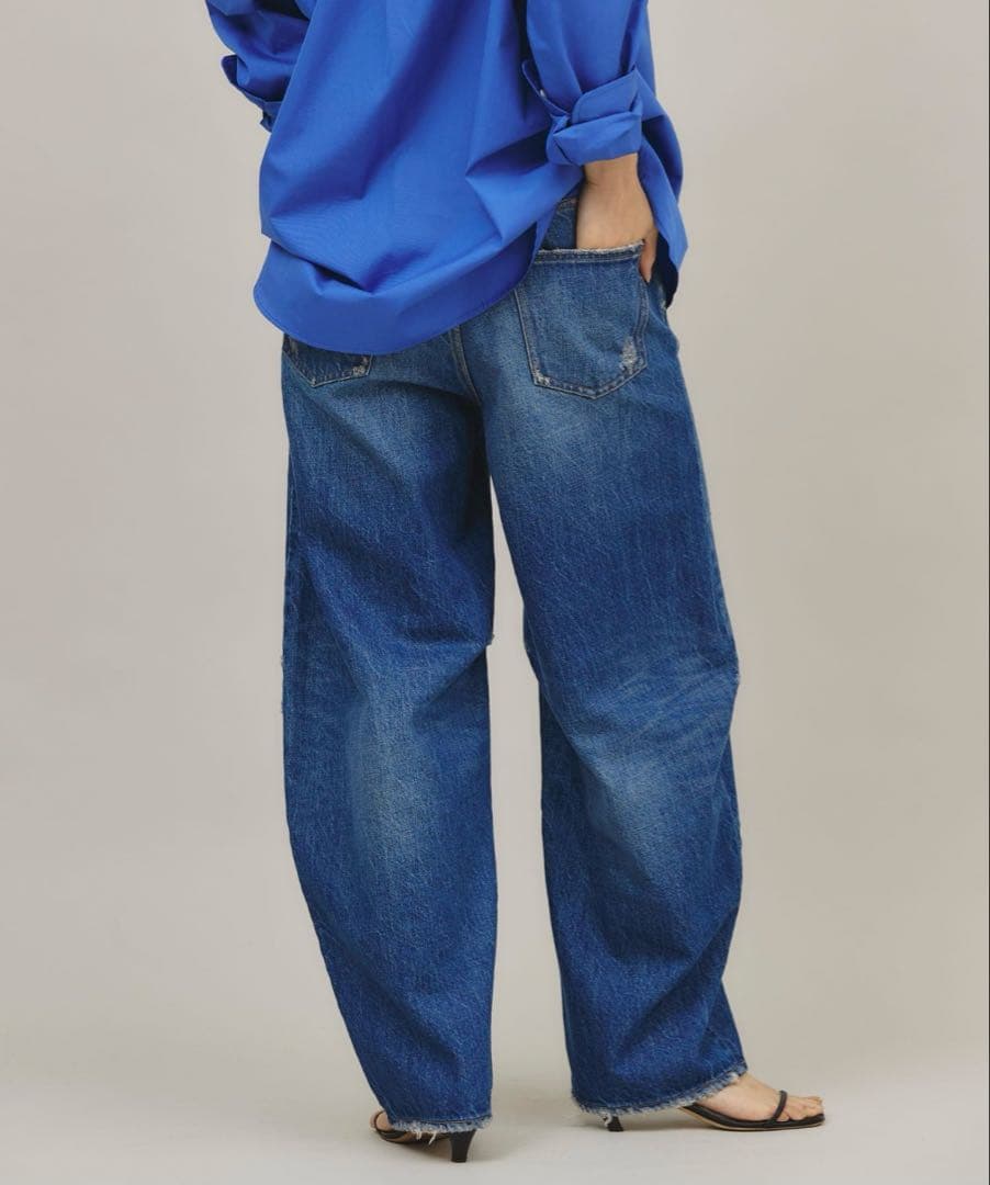 Curensology ＜&RC＞ダメージカーヴィーデニムパンツ 34