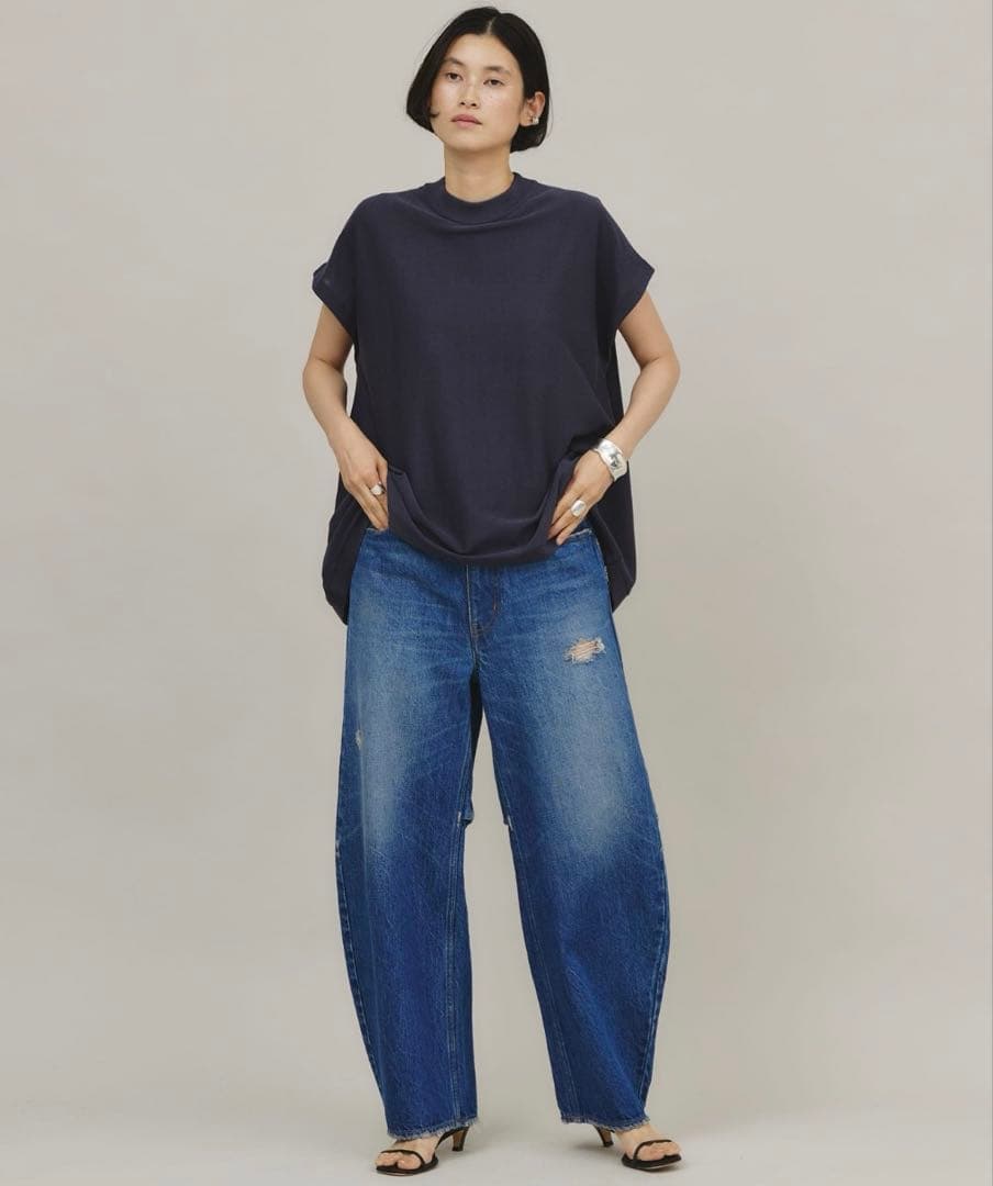 Curensology ＜&RC＞ダメージカーヴィーデニムパンツ 34