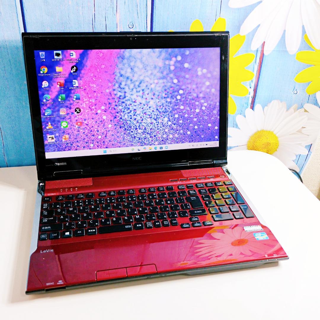 タッチパネル✨corei7✨SSD256GB✨ブルーレイ✨設定済ノートPC