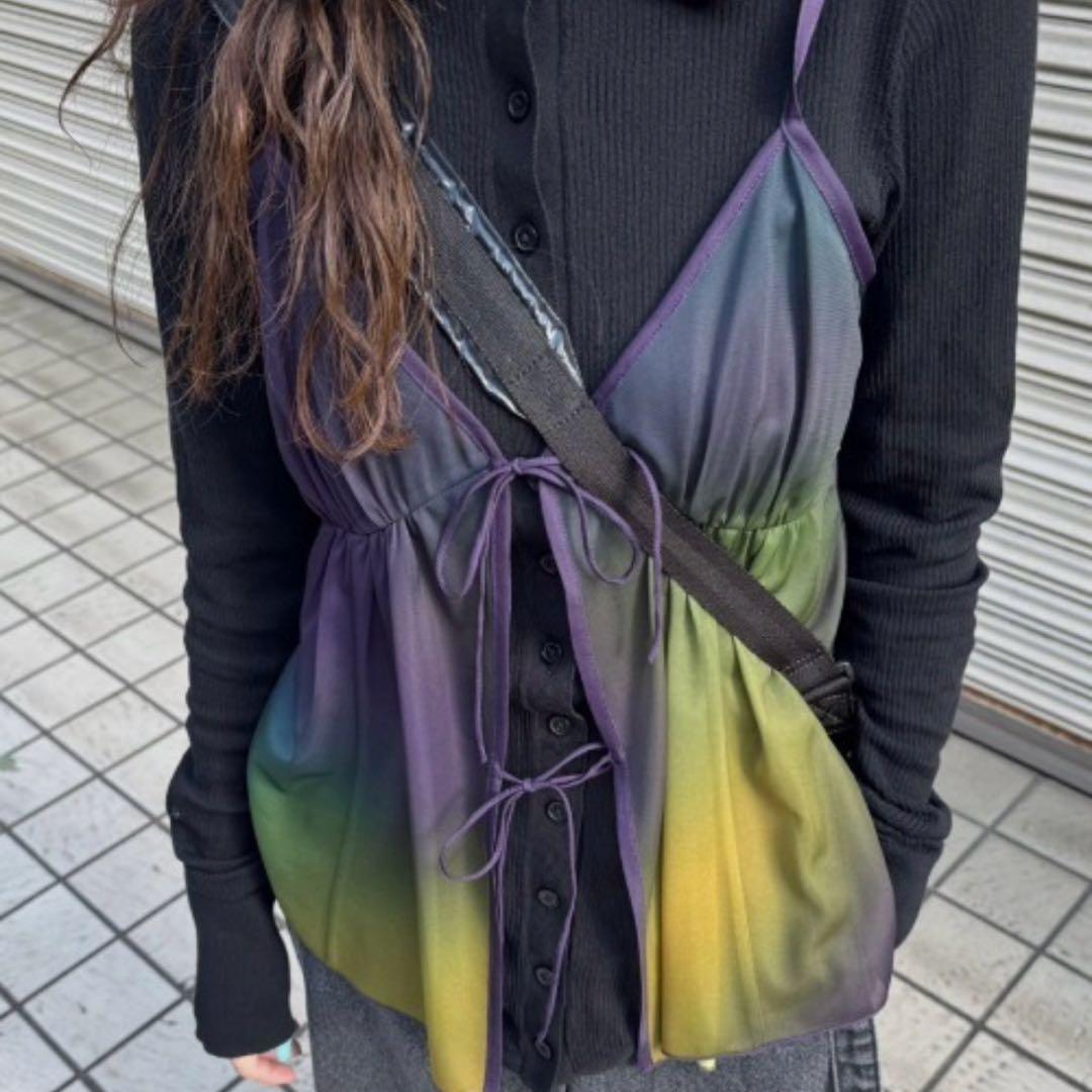 トップス Ameri MEDI GRADIENT SHEER SET TOP M