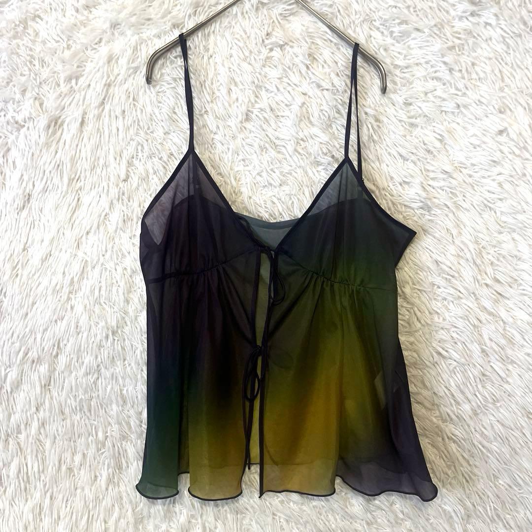 トップス Ameri MEDI GRADIENT SHEER SET TOP M