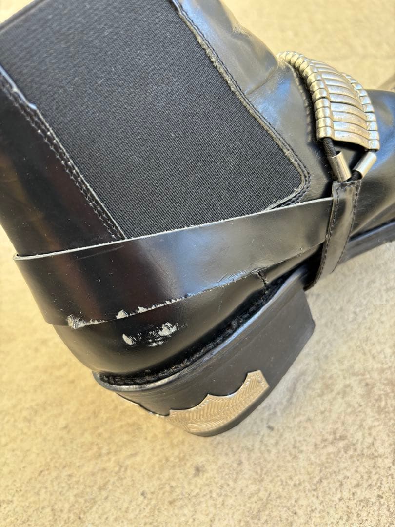 TOGA PULLA メタルベルトブーツ サイドゴアブーツ 38 ブラック