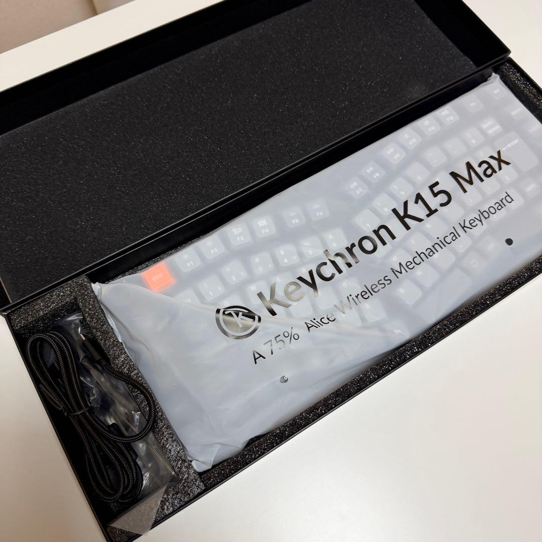 Keychron K15 Max QMK/VIA ワイヤレスメカニカルキーボード