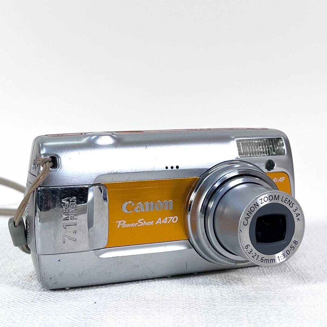 単三電池使用 動作確認済 Canon PowerShot A470 平成レトロ