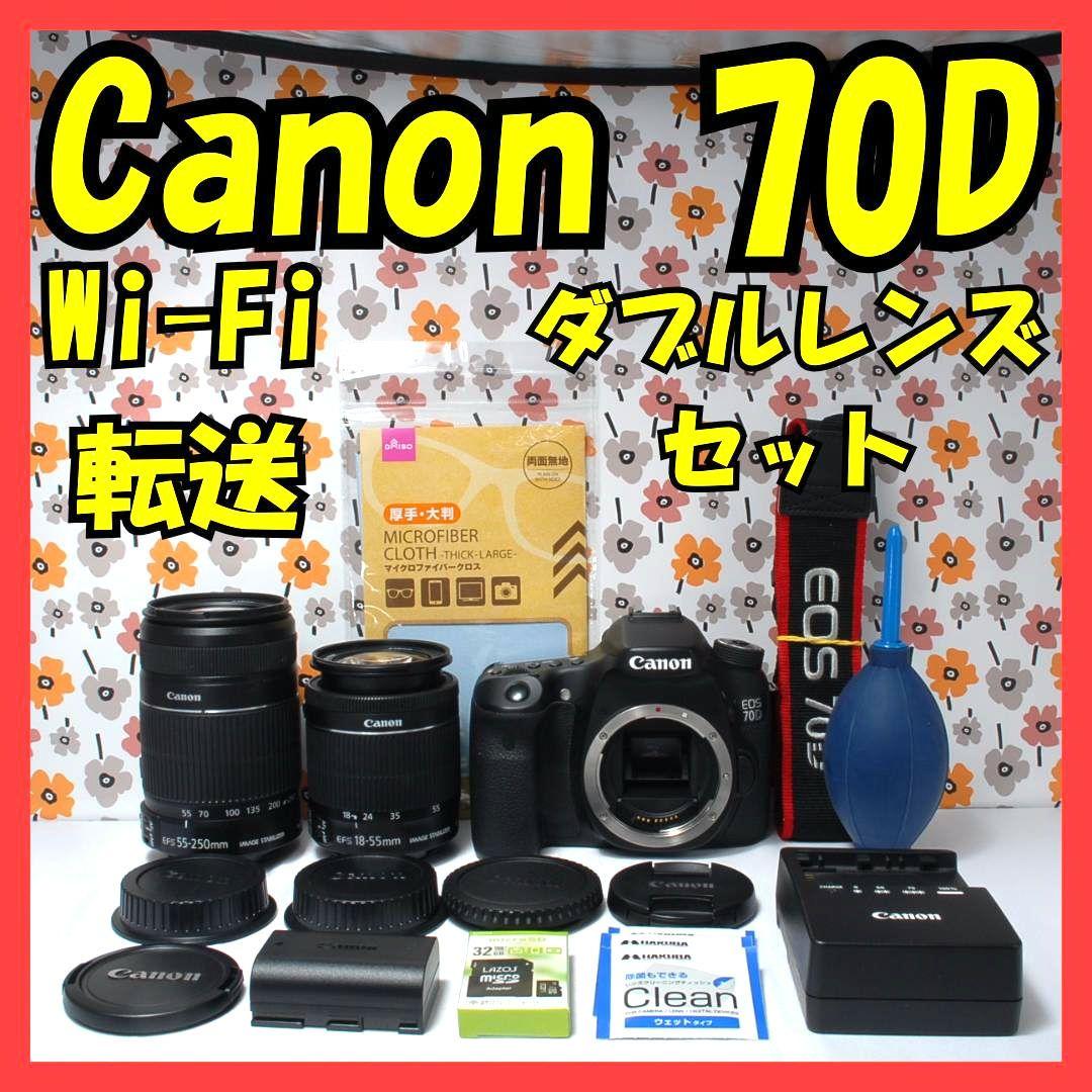 ❤Canon EOS 70D❤ダブルレンズ❤Wi-Fi接続❤ショット数3730回