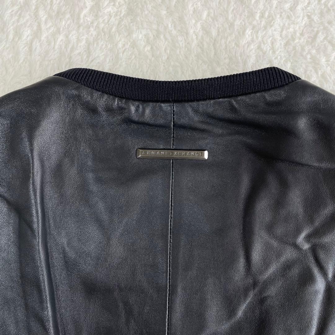 美品✨本革レザージャケット ARMANI EXCANGE ライダース S