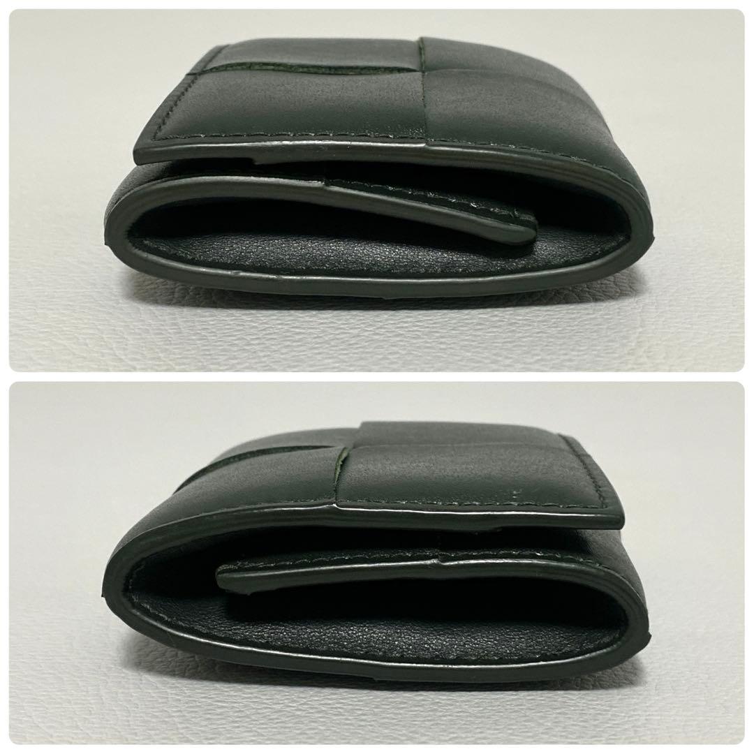 BOTTEGA VENETA / カセット 折り畳みパース ダークグリーン